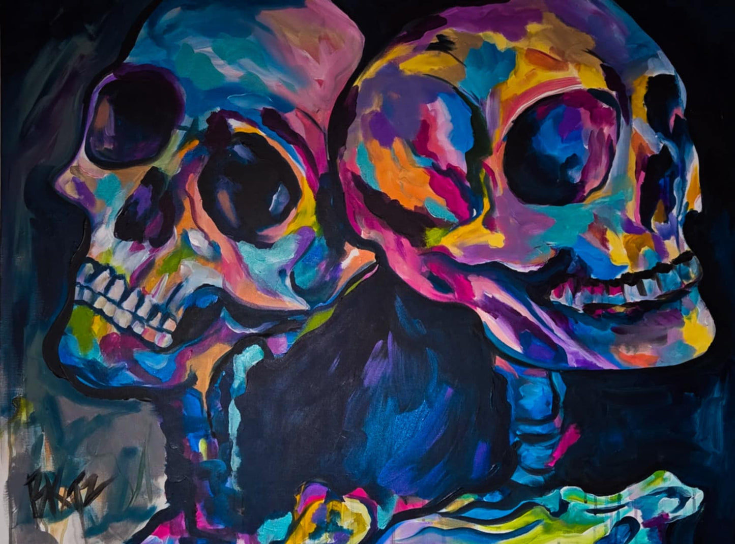 'The Twins' Print on Canvas 40x30