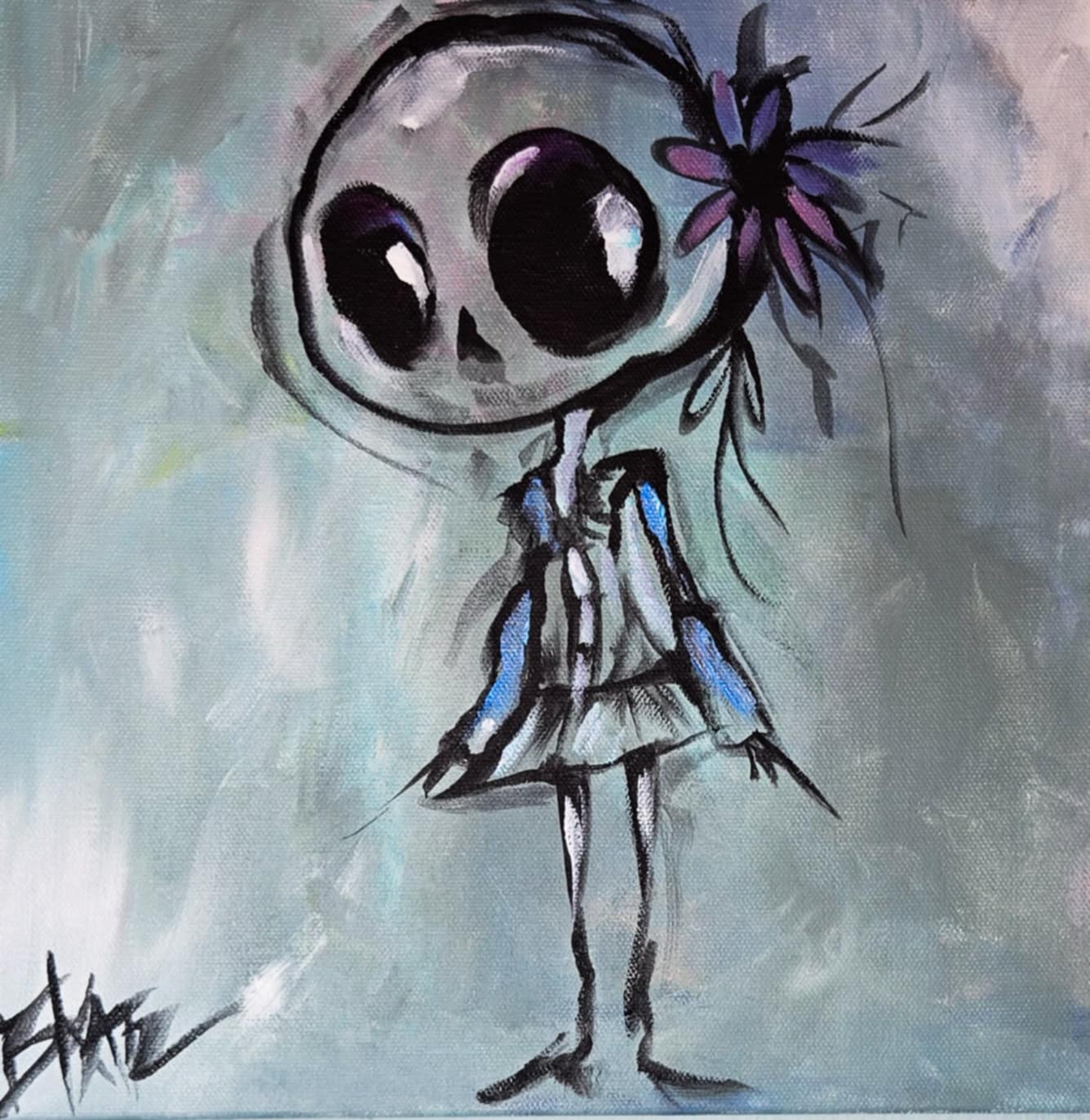 'Eleanor Skell' print on canvas 12x12