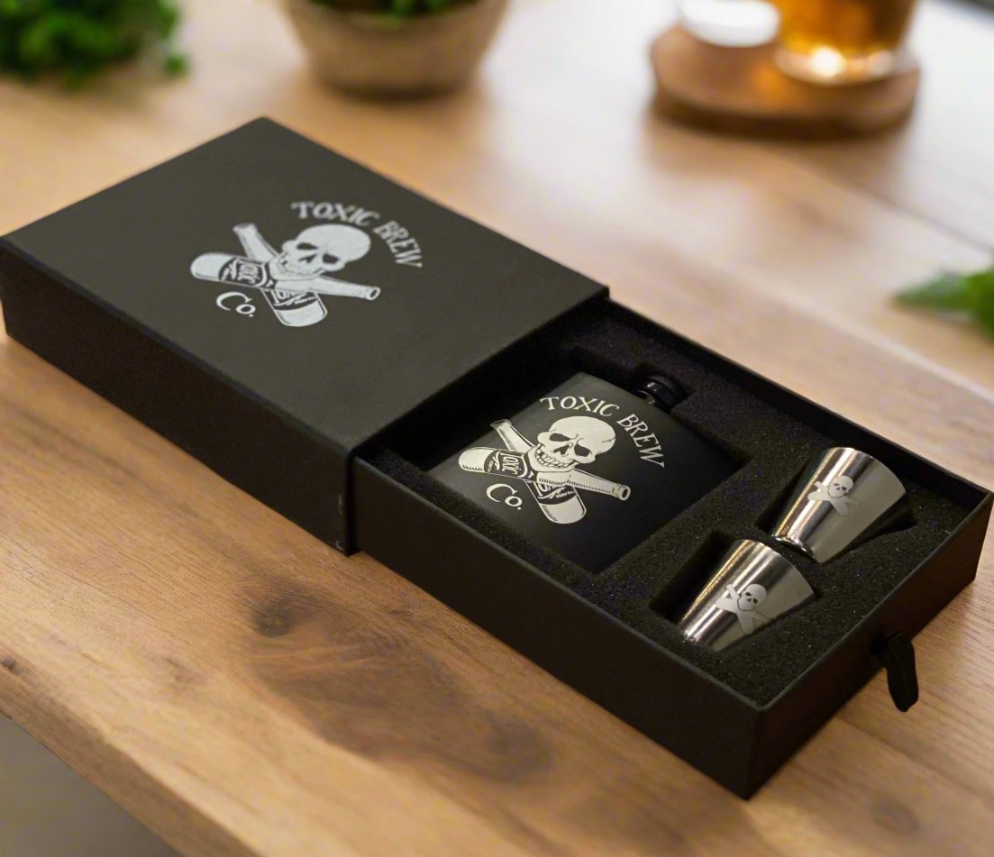 Flask & Shot Glass Gift Set
