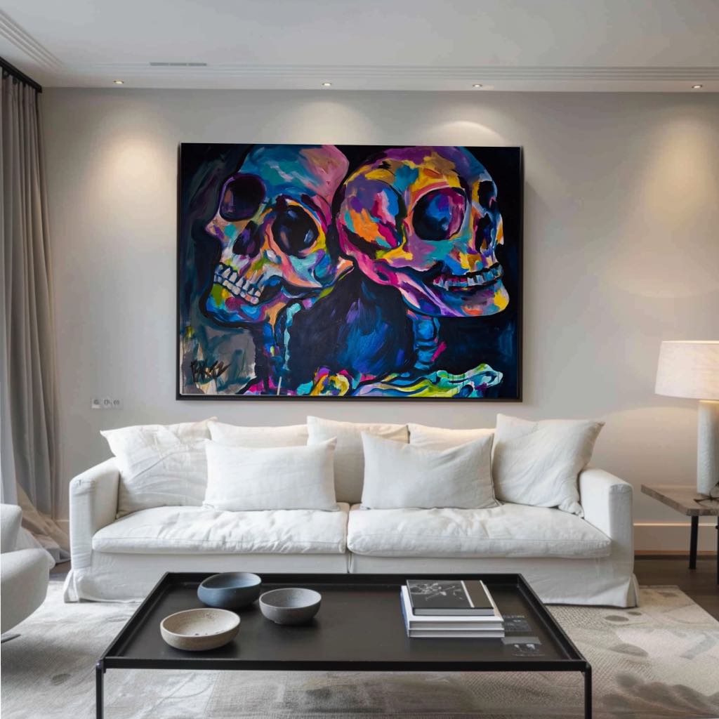 'The Twins' Print on Canvas 40x30