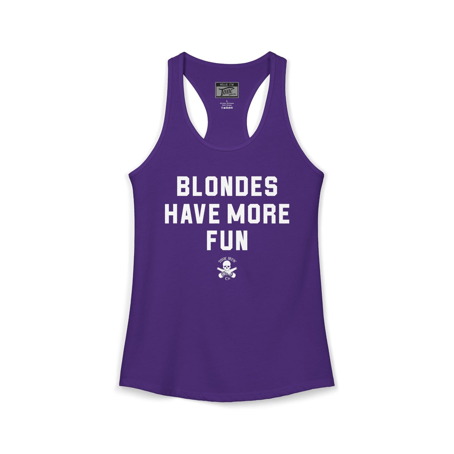 Blondes Have More Fun Racerback Tank