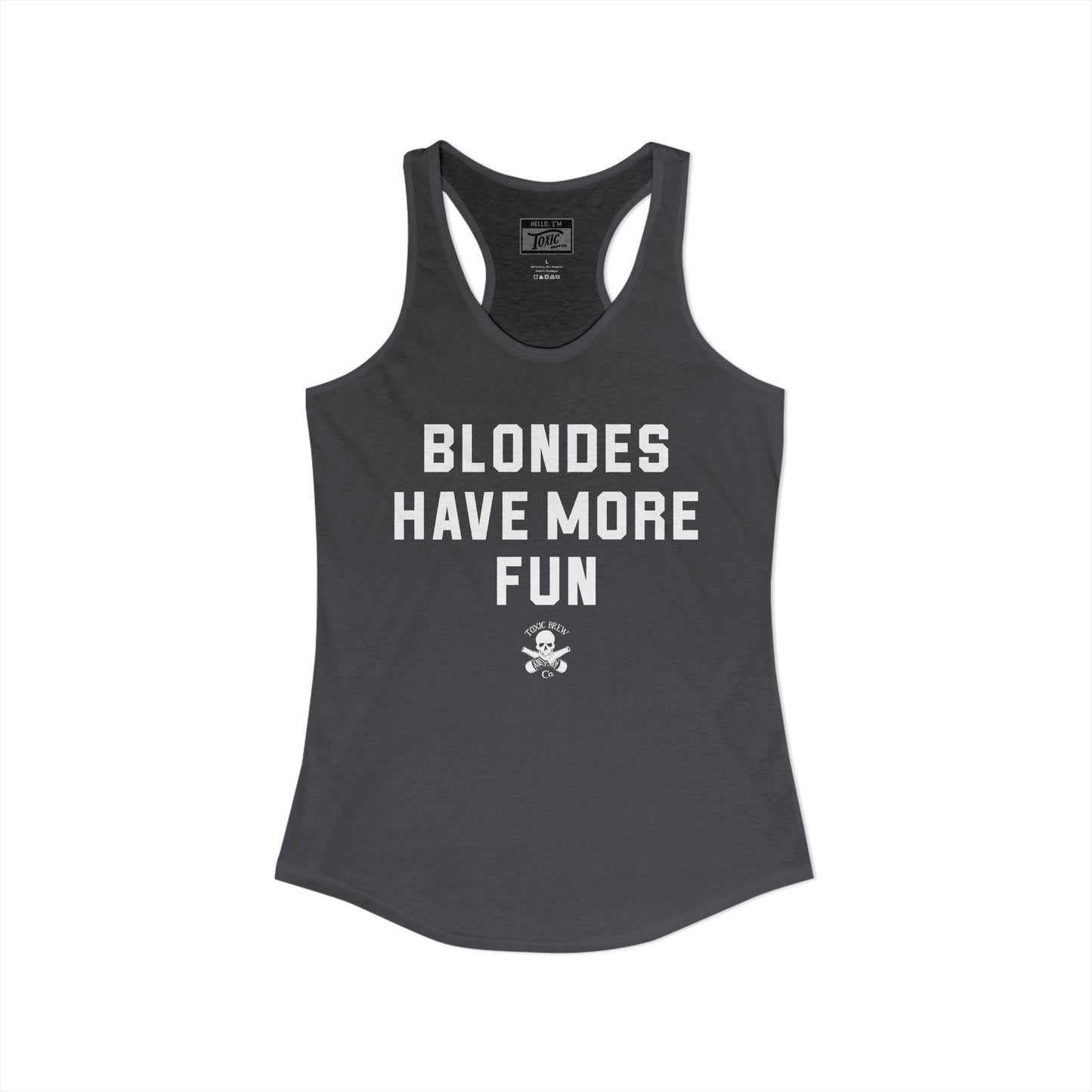 Blondes Have More Fun Racerback Tank