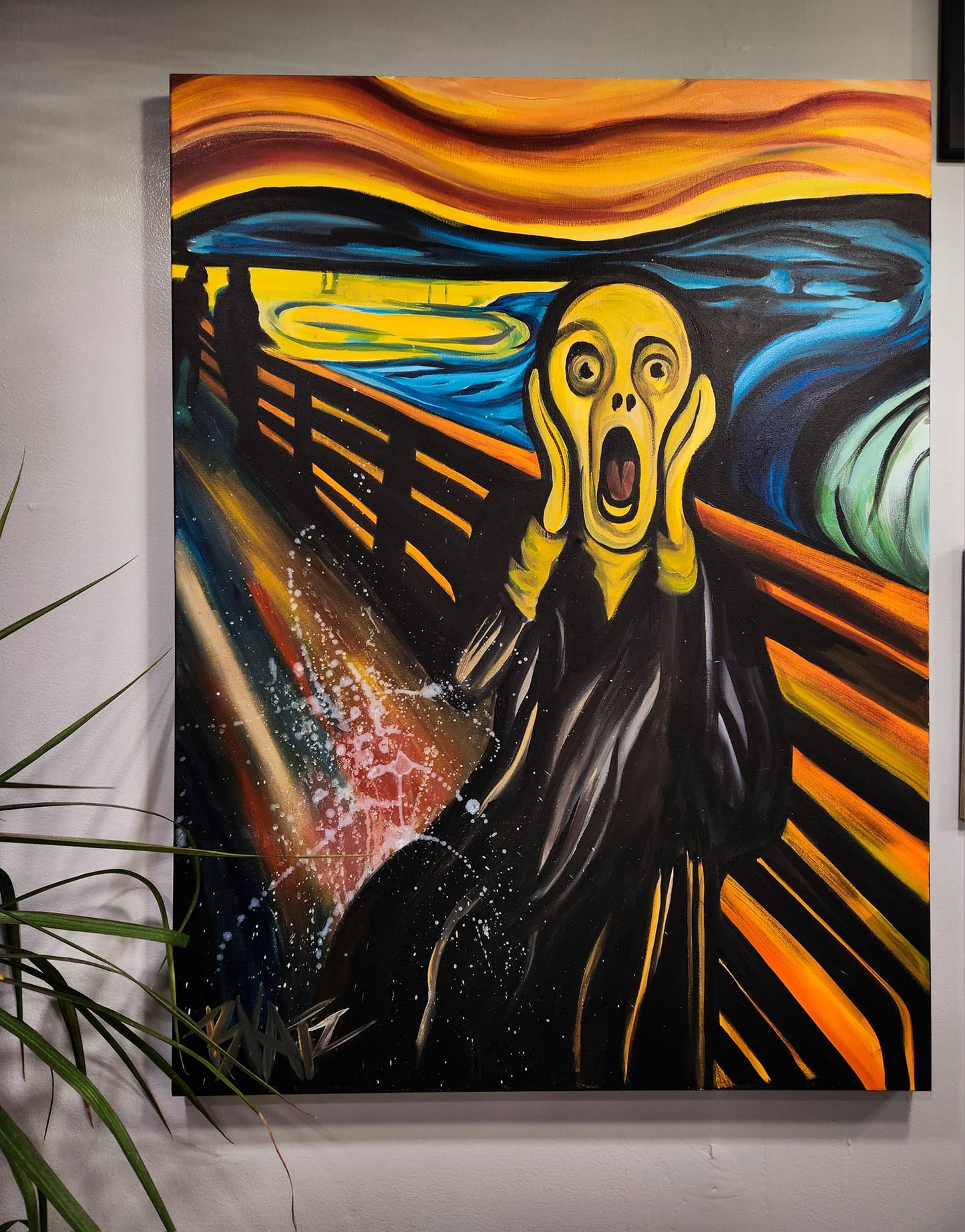 'Scream Evard Munch Remix' (Out of Beer)Toxic Art PRINT 30x40