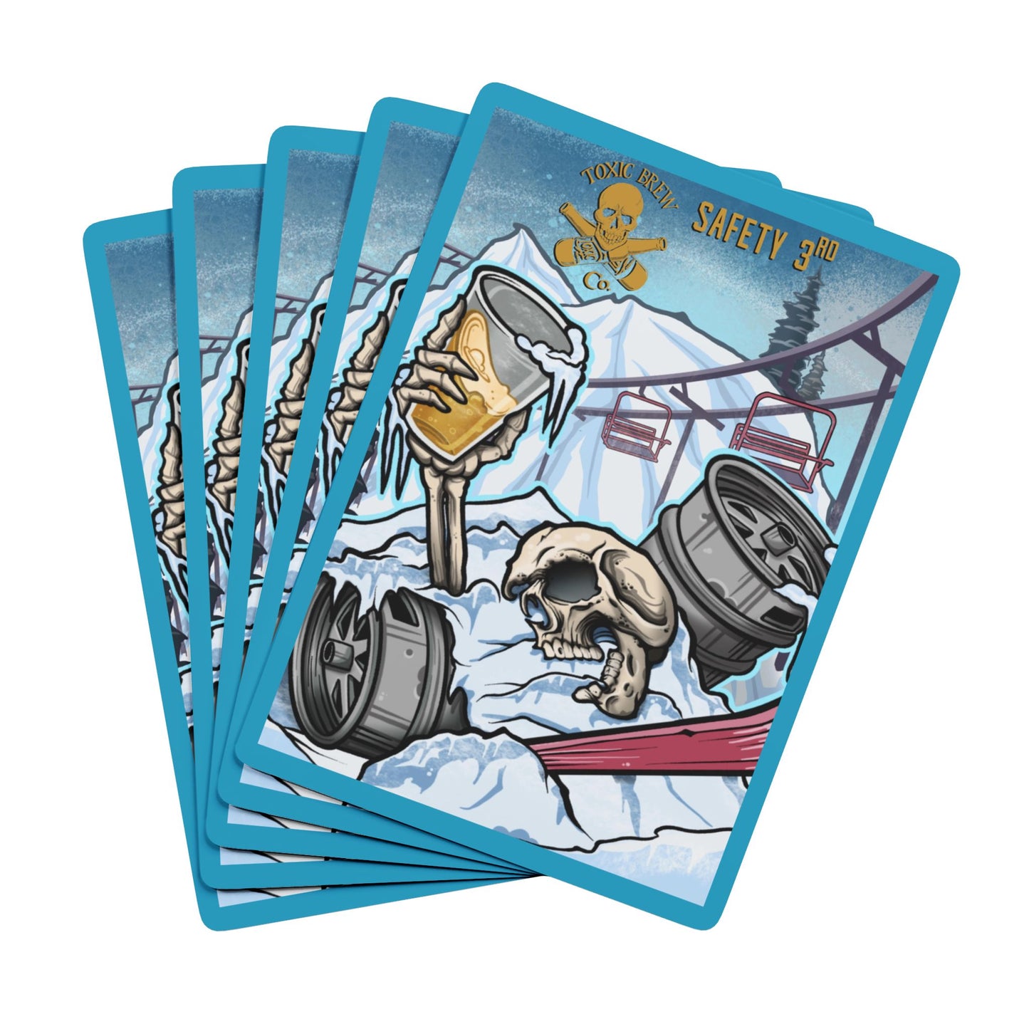 Playing Cards Toxic Can Labels