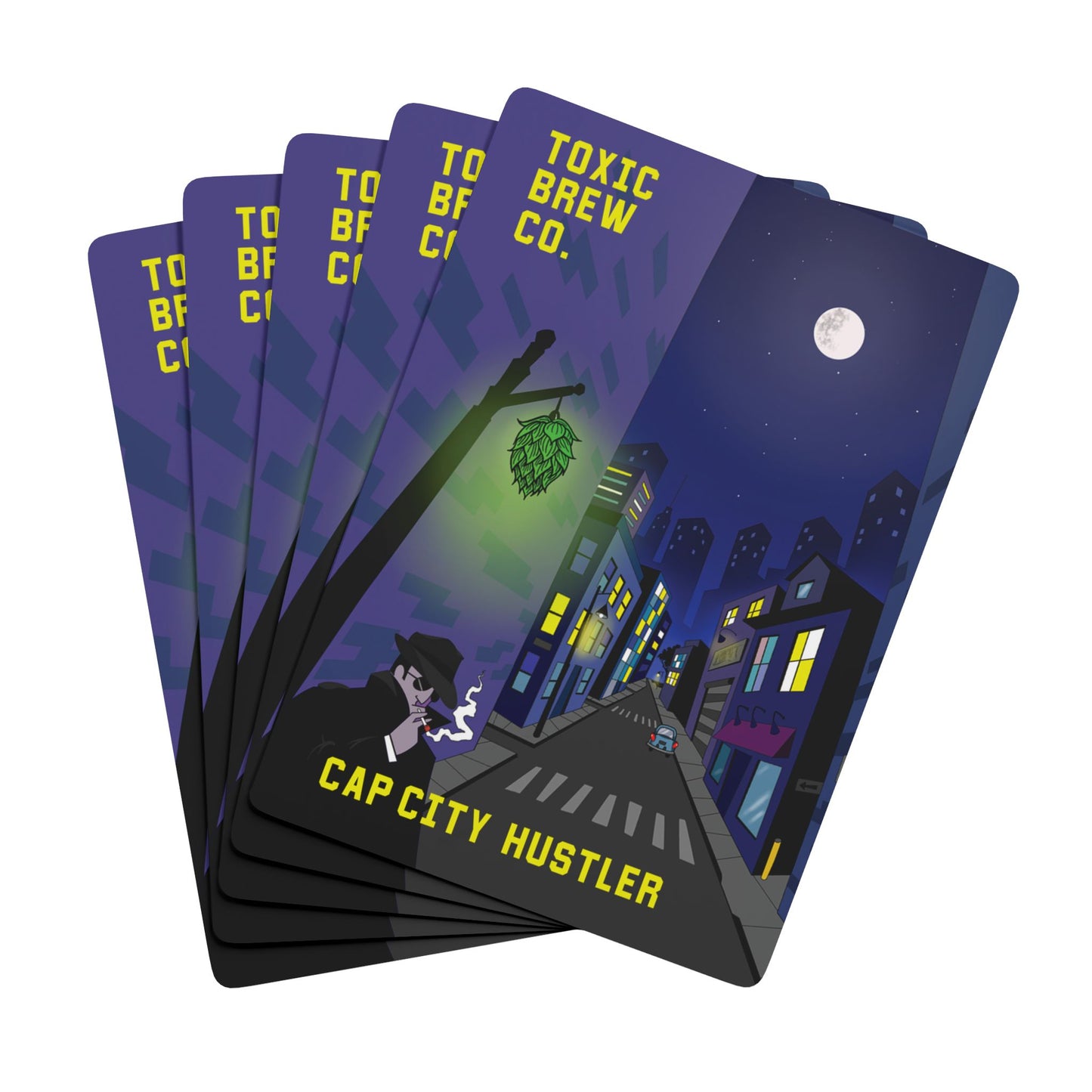 Playing Cards Toxic Can Labels