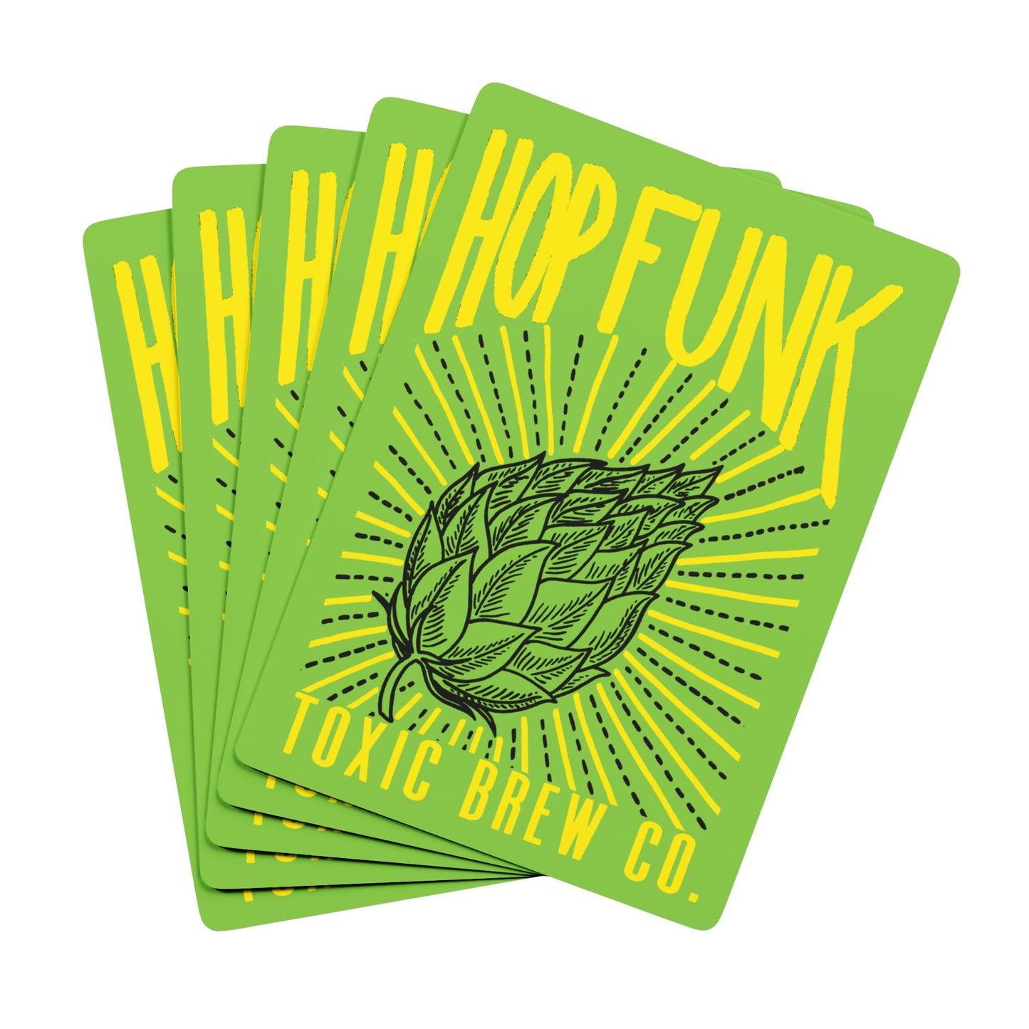 Playing Cards Toxic Can Labels