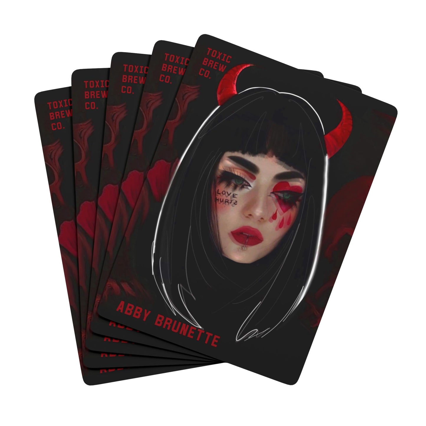 Playing Cards Toxic Can Labels