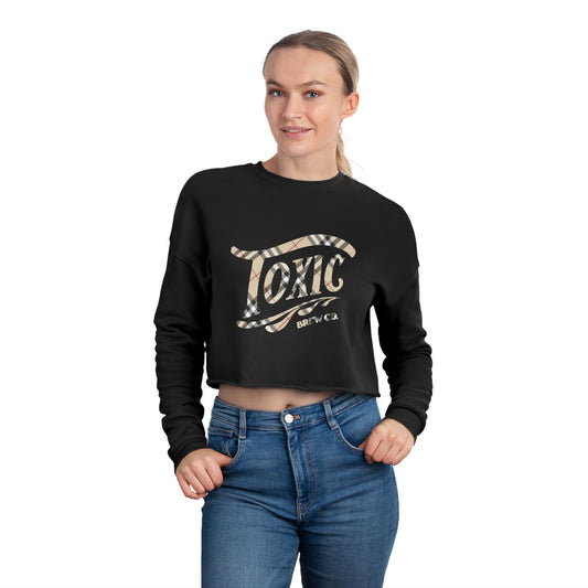 Vintage Pattern B Crop Top Sweatshirt