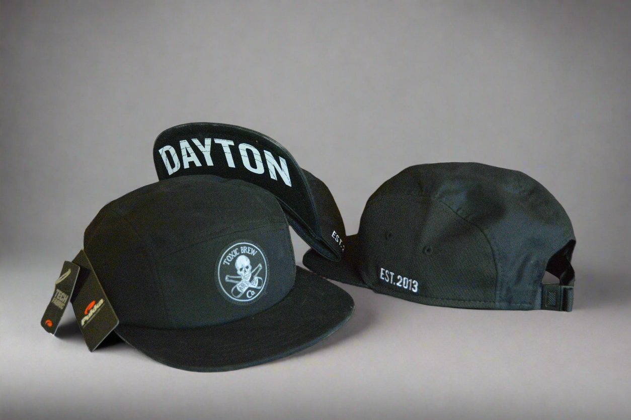 Hat 5-panel Flat bill Black