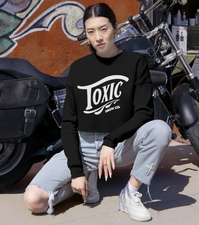 Vintage Crop Top Sweatshirt