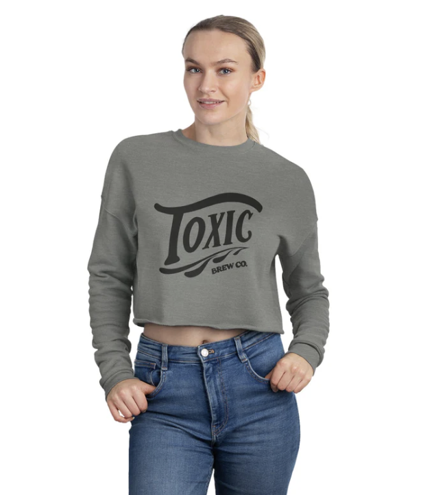 Vintage Crop Top Sweatshirt