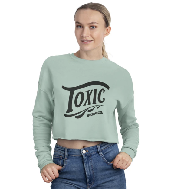 Vintage Crop Top Sweatshirt