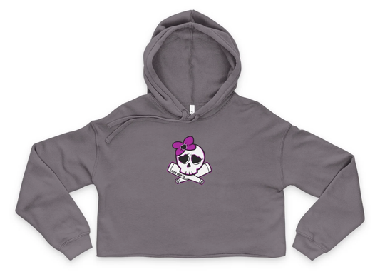 Girl Skelly Crop Top Hoodie