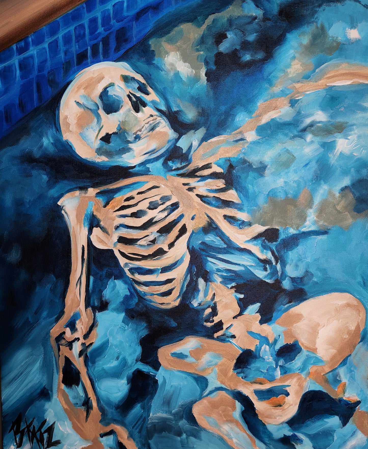 'Under Water' Toxic Painting Art PRINT 24x30